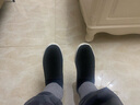 老美華冬季男士棉鞋老北京棉布鞋中老年加棉保暖棉鞋一腳蹬 黑色 39 曬單實(shí)拍圖