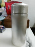 伯莎丹頓全銀水杯999純銀一體足銀杯子雪花銀杯男士保溫杯送老公送老婆 大號全銀690g±5g 送真皮杯套 曬單實(shí)拍圖