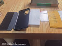 正件 適用華為P40 pro+手機殼智能保護套 智能視窗休眠皮套全包防摔免翻蓋商務超薄真素皮 華為P40  黑色(配膜)（與Pro不通用） 曬單實拍圖