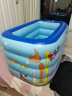水迪儿童充气游泳池家用小孩沐浴戏水池洗澡池宝宝海洋球池 2.1米一层儿童戏水-电泵 实拍图