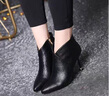 NINE WEST/玖熙美國品牌短靴女春夏新款時裝靴尖頭小短靴細高跟皮靴踝靴 黑色 34 (220mm) 曬單實拍圖