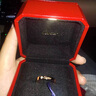 卡地亞（Cartier）戒指男女同款 3毫米寬鑲嵌鉆石CDE對戒情侶婚戒 預售 B4086400 18K玫瑰金色 63 曬單實(shí)拍圖