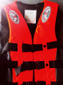 博沃尼克专业救生衣大浮力成人浮潜装备游泳背心船用自救生口哨营 橙色L 实拍图
