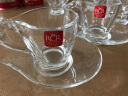 RCR意大利进口RCR水晶玻璃耐热卡布奇诺咖啡杯带把热饮杯马克拿铁杯 RCR咖啡杯102ml【欢愉】带碟 实拍图