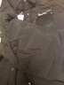 UR七夕冬季新款女潮流高街拼接口袋鏈條裝飾羽絨服UWV140044 正黑 M 曬單實(shí)拍圖