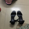 軒途詩(shī)一字扣帶粗跟涼鞋女仙女風(fēng)新款夏季中跟2020百搭網(wǎng)紅高跟鞋 5厘米--黑色 35 曬單實(shí)拍圖