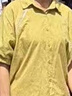 NASALIKE棉麻襯衫女夏短袖2025年新款夏季棉麻上衣寬松百搭亞麻襯衣女 淺咖色 L 105-120斤 曬單實(shí)拍圖