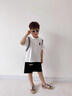 FNJ KIDS童裝男童套裝2025夏季洋氣寶寶短袖POLO衫衣服兒童兩件套潮 白色（現(xiàn)貨直發(fā)） 90 (建議身高80-90cm) 曬單實(shí)拍圖