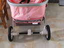 逗逗熊新生兒嬰兒推提籃車(chē)可坐可躺高景觀(guān)雙向兒童推車(chē)寶寶嬰兒推車(chē)童車(chē) 藕粉色【加多功能安全提籃】 曬單實(shí)拍圖