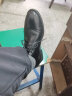 老人头（LAORENTOU）皮鞋男系带头层牛皮正装鞋男士休闲商务舒适圆头婚鞋 1717 黑 38  实拍图