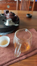 玉蘭香加厚公道杯玻璃茶濾一體套裝耐熱分茶器大號茶壺茶海功夫茶具配件 小龍蛋250毫升+紅把茶漏 曬單實(shí)拍圖