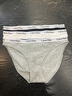 Calvin Klein內(nèi)衣【七夕禮物】女士三條裝提花ck棉質(zhì)性感比基尼內(nèi)褲女QP1258O MP1-太空黑/淺灰色/月光白 3條 S 曬單實拍圖