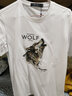 七匹狼短袖T恤男25夏季休閑百搭圓領(lǐng)印花狼頭體恤衫男士短t潮流男裝上衣 白色-狼頭803 XL (175) 92A 曬單實(shí)拍圖