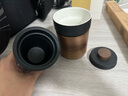 心去處陶瓷茶杯茶水分離杯辦公室泡茶水杯帶過濾防燙個(gè)人專用現(xiàn)代辦公杯 行思泡茶杯（墨綺） 370ml 曬單實(shí)拍圖
