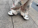貝貝街區嬰兒學(xué)步?jīng)鲂粴q半寶寶鞋幼兒學(xué)步鞋男童嬰兒涼鞋女童嬰兒鞋夏季 米白色 內長(cháng)13.5cm 18碼 適合15-18個(gè)月寶 曬單實(shí)拍圖