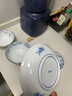 Lucky Lychee日本進(jìn)口美濃燒陶瓷餐具小藍(lán)芽高腳飯碗日式壽司菜盤(pán)子碟拉面湯碗 茶漬碗14.5cm 1頭 曬單實(shí)拍圖