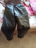 威軒冬季中年皮褲男加絨厚款大碼高腰護膝護腹保暖防油防水防風(fēng)勞保褲 黑色 2XL 適合140-160斤 曬單實(shí)拍圖