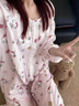 JIOESC睡衣女春秋季長(zhǎng)袖可愛(ài)卡通凱蒂貓少女學(xué)生大碼寬松家居服兩件套 粉色凱蒂貓 L【100-120斤】 曬單實(shí)拍圖