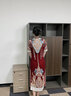 枝己秀禾服新中式2025新款情侶裝結婚禮服敬酒服古裝新娘嫁衣龍鳳褂 8303旗袍（僅女裝） S 曬單實(shí)拍圖
