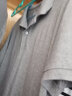 无印良品 MUJI 男式 水洗 珠地网眼 POLO衫 ABE02A2S 灰色 M 实拍图
