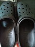 鯊鵜鶘洞洞鞋男夏季外穿拖鞋防滑軟底迪特潮流I韓版包頭沙灘鞋大頭涼鞋 迪特黑色灰底 40 曬單實(shí)拍圖