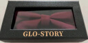GLO-STORY礼盒装 男士领结新伴郎正装结婚英伦蝴蝶结MLD824065 酒红色-双结 实拍图