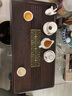 艾瑩嘉 黑檀木茶盤(pán)整塊實(shí)木雕刻茶托客廳辦公室茶臺功夫茶具排水式托盤(pán) 烏檀木60X30X5 曬單實(shí)拍圖