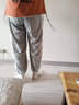 尡韻國(guó)潮褲子男韓版潮流卡通可愛(ài)印花褲運(yùn)動(dòng)男夏季新款學(xué)生束腳休閑褲 灰色0211薄款 3XL(建議160-180斤) 曬單實(shí)拍圖