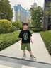 迪士尼（Disney）兒童裝男童夏裝套裝新款夏季薄款中大童運(yùn)動(dòng)男孩夏款酷帥氣潮 白色 140 cm 曬單實(shí)拍圖