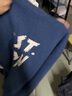 肆緘港仔文藝男日系復(fù)古假兩件毛衣男秋冬潮流圓領(lǐng)針織衫寬松毛線衣 深藍(lán)色 2XL 曬單實(shí)拍圖