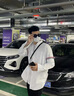 TNOM BIOWHE TB男襯衫長(cháng)袖免燙潮新款牛津紡雙織帶四道杠條紋商務(wù)休閑職業(yè)襯衣 雙袖襯衫-白色 2XL (4) 曬單實(shí)拍圖