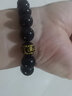慈靈閣黑曜石本命年手鏈男女十二生肖屬蛇本命佛金曜石佛珠手串情侶禮物 【雞】不動(dòng)明王-珠徑12mm 曬單實(shí)拍圖