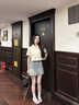 VEGA CHANG牛仔半身裙女2025年春秋季新款顯瘦a字經(jīng)典時(shí)尚新復(fù)古回潮短裙 懷舊藍(lán) M 曬單實(shí)拍圖