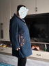 俞兆林媽媽秋裝外套2023新款秋冬大碼中老年女裝中長款連帽毛呢大衣風(fēng)衣 F2LR2938 藍(lán)色+毛衣 XL(建議105斤以內(nèi)) 曬單實(shí)拍圖