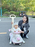 優(yōu)尼樂新款兒童扭扭車溜溜防側(cè)翻萬向輪搖擺車1-6歲寶寶玩具可坐手推車 二代【手推款】粉熊 靜音PU輪 曬單實拍圖