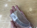 寶銀世家 銀梳子999足銀發(fā)梳按摩刮痧手工雪花銀熟銀梳齒圓潤送媽媽銀禮物 中款【玫麗多彩】約39克 曬單實(shí)拍圖