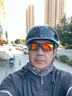OUPOOR歐潑爾騎行眼鏡近視一體式定制配度數(shù)自行車運動跑步馬拉松偏光防風墨鏡 天藍框-紅膜【偏光款】 1.67折射率（0-800度） 曬單實拍圖