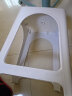 禧天龙（Citylong）塑料凳子家用加厚防滑耐磨款餐椅休闲板凳方凳换鞋凳白色D-2077 实拍图