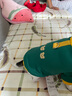 神經(jīng)貓（shenjingmao）狗狗衣服秋天寵物衛(wèi)衣小貓咪薄絨小型幼犬保暖小狗狗泰迪比熊兩腳 墨綠熊熊衛(wèi)衣(可牽引) S 3-5斤 曬單實拍圖
