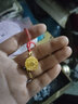 微奢妙珠 5G黃金項鏈女999足金鏤空花絲福字圓牌吊墜福滿一生套鏈送禮新款 單吊墜約3.45克【不含項鏈】 曬單實拍圖