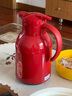 Debo 德鉑保溫壺熱水瓶暖壺保溫瓶辦公室暖瓶大容量 紅色1450ml 曬單實(shí)拍圖