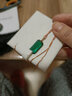 頂盈 祖母綠寶石綠碧璽吊墜 項鏈男女18玫瑰金 鉑金白金單墜鎖骨鏈 大綠碧璽吊墜(玫瑰金款) 曬單實(shí)拍圖
