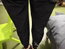 凡迪時(shí)尚（FANDISS）新中式國(guó)風(fēng)刺繡小西褲男夏季休閑褲子男潮牌小眾垂墜感寬松直筒百 白色 L -100-120斤左右 曬單實(shí)拍圖