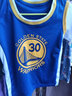 嬡嘻悠 （促銷(xiāo)）兒童籃球服男童夏季訓練套裝女球衣短袖定制 30號藍色短袖套裝 2XS【95-110cm,15-18kg 曬單實(shí)拍圖