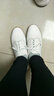 百林猴小白鞋女新款春夏平底平跟軟底韓版休閑女鞋防滑孕婦鞋護士鞋鞋子 白色 38 曬單實(shí)拍圖