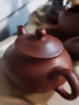 尊壺 宜興紫砂壺手工茶具扁梨泡茶壺大紅袍泥小容量禮品收藏泡茶器 扁梨140CC【大紅袍】 曬單實(shí)拍圖