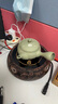 茶大師 滄海爛石煮茶器 電陶茶爐日本南部鑄鐵壺玻璃茶壺銅壺茶爐家電電茶爐煮茶器 鑄鋁磐石閑云小號加強版1350W 曬單實(shí)拍圖