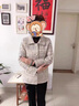 恰凡（QIAFAN）媽媽裝秋裝新款中年外套氣質(zhì)小香風(fēng)中老年女裝春秋呢子上衣兩件套 米白色 XL 建議115斤以內(nèi) 曬單實(shí)拍圖