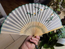 巧工坊刺繡扇子折扇古風(fēng)女扇中國(guó)風(fēng)蘇州雙面繡扇子復(fù)古旗袍舞蹈表演扇 梔子花 扇套+扇墜+扇盒 7寸 特色小禮品送老外長(zhǎng)輩（禮盒裝） 曬單實(shí)拍圖