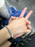 禾昔（HEXI）竹定今生情侶手鏈銀手工編織手繩一對送女男友生日情人節七夕禮物 情侶手鏈一對 曬單實(shí)拍圖
